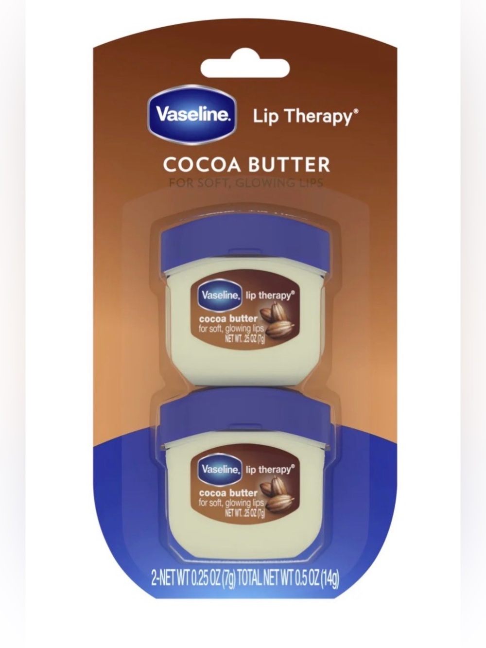 Vaseline Lip Therapy Cocoa Butter Lip Balm - 2 Pack